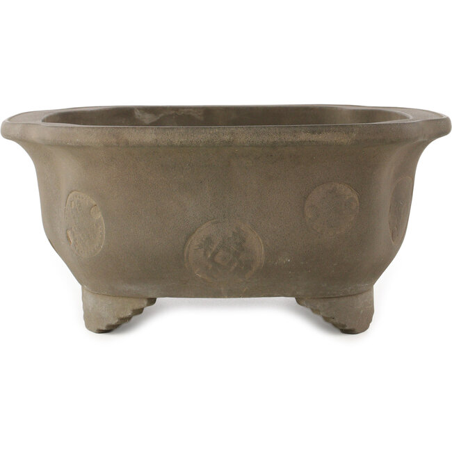 Vaso bonsai Mokko non smaltato di Yamaaki Koshosen (prima generazione) - 475 x 400 x 182 mm