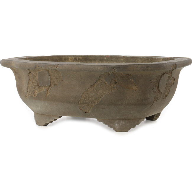 Pot à bonsaï non émaillé Mokko de Yamaaki Koshosen (première génération) - 450 x 385 x 165 mm