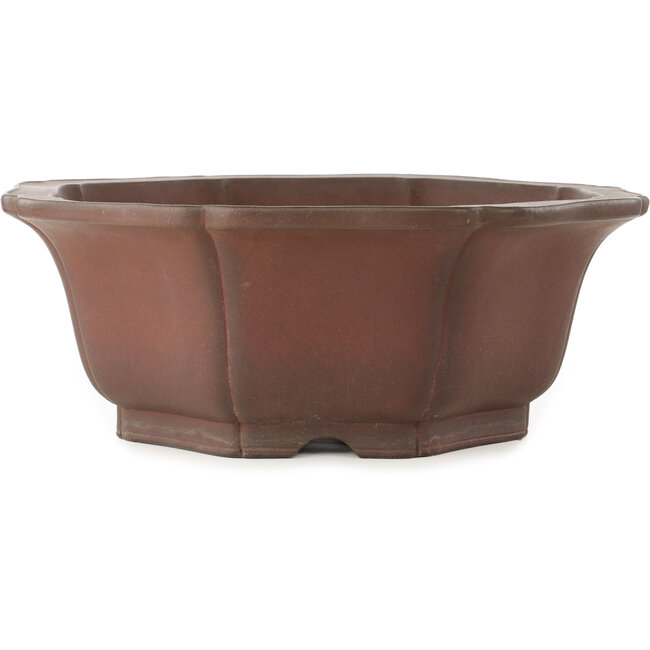 Lotus unglazed bonsai pot by Yamaaki - 460 x 460 x 172 mm