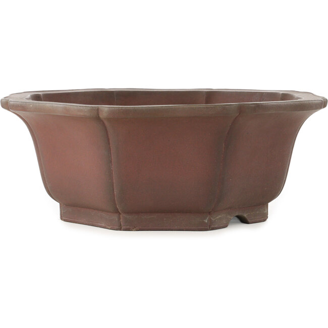 Lotus ongeglazuurde bonsai pot van Yamaaki - 460 x 460 x 172 mm