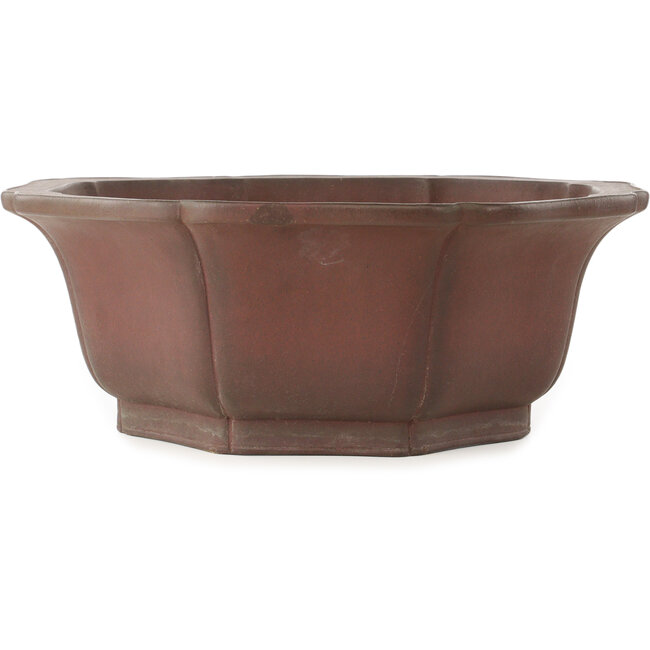 Lotus unglazed bonsai pot by Yamaaki - 460 x 460 x 172 mm