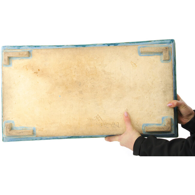 Suiban turchese - 600 x 325 x 80 mm