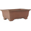 Rectangular unglazed bonsai pot - 487 x 335 x 188 mm