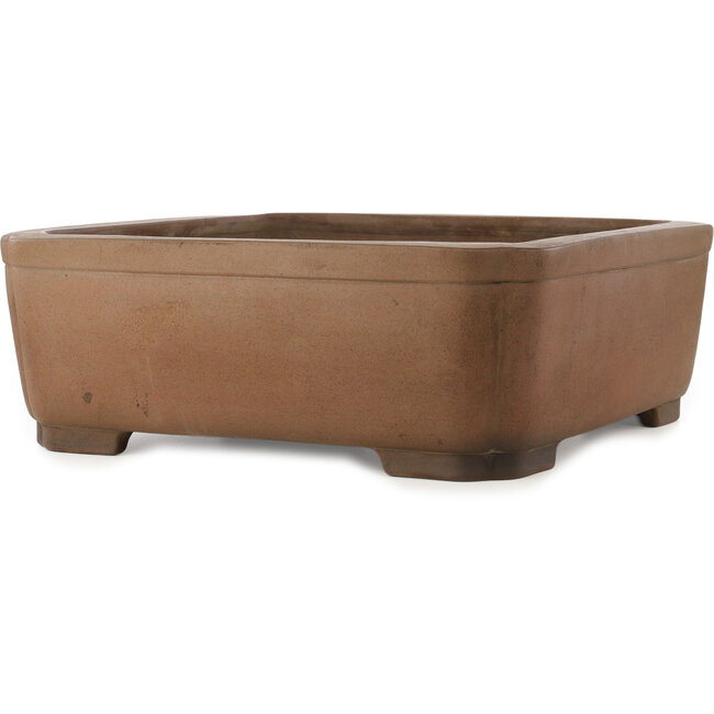 Vaso bonsai quadrato non smaltato di Gyouzan - 460 x 450 x 162 mm