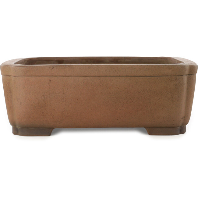 Pot à bonsaï carré non émaillé de Gyouzan - 460 x 450 x 162 mm