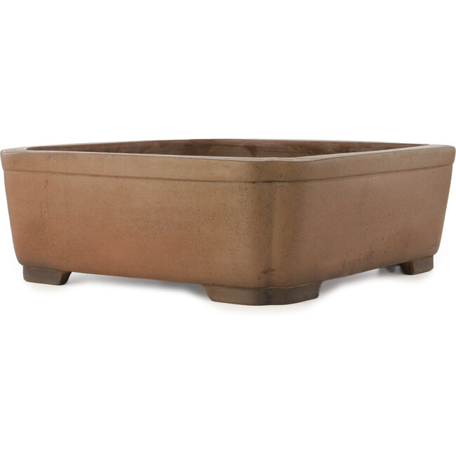 Vaso bonsai quadrato non smaltato di Gyouzan - 460 x 450 x 162 mm