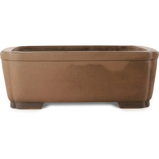 Vaso bonsai quadrato non smaltato di Gyouzan - 460 x 450 x 162 mm