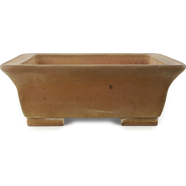 Maceta rectangular sin esmaltar para bonsái de Shouzan - 555 x 423 x 148 mm