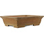 Rectangular unglazed bonsai pot by Shouzan - 555 x 423 x 148 mm