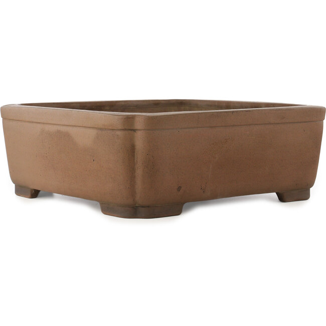 Vaso bonsai quadrato non smaltato di Gyouzan - 460 x 450 x 162 mm