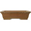 Rectangular unglazed bonsai pot by Shouzan - 555 x 423 x 148 mm