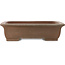 Rectangular unglazed bonsai pot by Yuji ( Gyouzan) - 510 x 403 x 136 mm