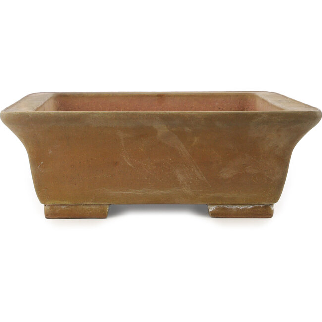 Vaso bonsai rettangolare non smaltato di Shouzan - 555 x 423 x 148 mm