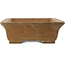 Maceta rectangular sin esmaltar para bonsái de Shouzan - 555 x 423 x 148 mm