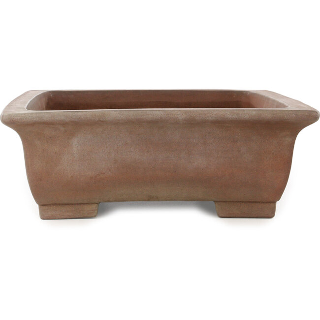 Rectangular unglazed bonsai pot by Yuji ( Gyouzan) - 510 x 403 x 136 mm