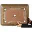 Maceta rectangular sin esmaltar para bonsái de Shouzan - 555 x 423 x 148 mm