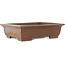 Rectangular unglazed bonsai pot by Yuji ( Gyouzan) - 510 x 403 x 136 mm