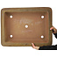 Rectangular unglazed bonsai pot by Shouzan - 555 x 423 x 148 mm