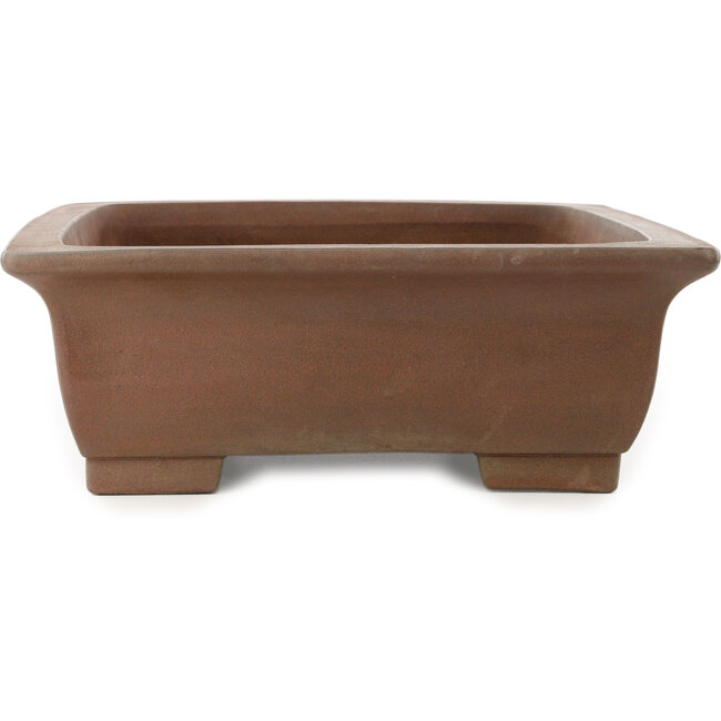Rectangular unglazed bonsai pot by Yuji ( Gyouzan) - 510 x 403 x 136 mm