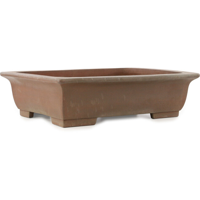 Maceta rectangular sin esmaltar para bonsái de Yuji (Gyouzan) - 510 x 403 x 136 mm