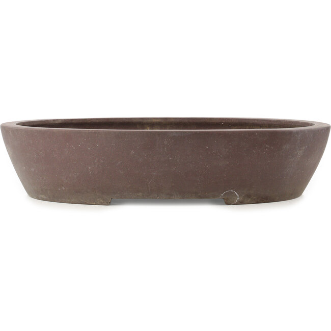 Pot à bonsaï ovale non émaillé de Yamaaki - 535 x 457 x 118 mm