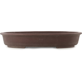  Yamaaki Vaso bonsai ovale non smaltato da 635 mm di Yamaaki, Tokoname, Giappone