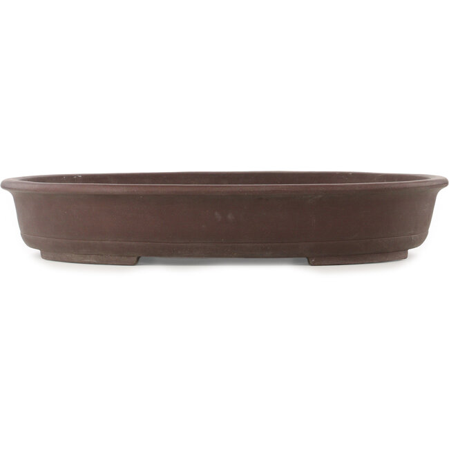 Maceta para bonsái ovalada sin esmaltar de Yamaaki - 635 x 483 x 113 mm