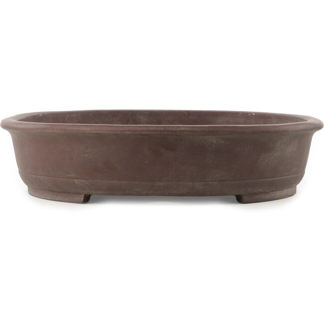 Pot à bonsaï ovale non émaillé de Yamaaki - 635 x 483 x 113 mm