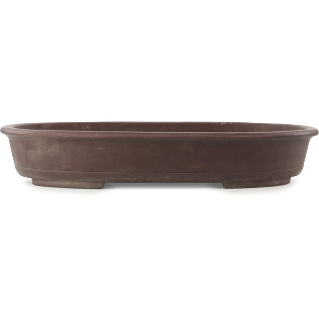 Maceta para bonsái ovalada sin esmaltar de Yamaaki - 635 x 483 x 113 mm