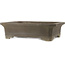 Rectangular unglazed bonsai pot by Yamaaki - 605 x 465 x 170 mm