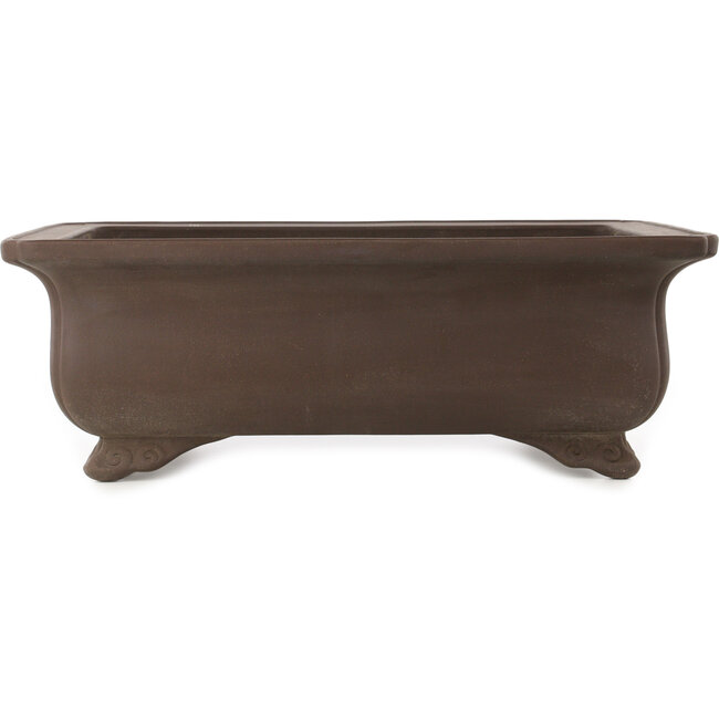 Rectangular unglazed bonsai pot by Keizan - 625 x 470 x 220 mm