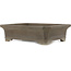 Rectangular unglazed bonsai pot by Yamaaki - 605 x 465 x 170 mm