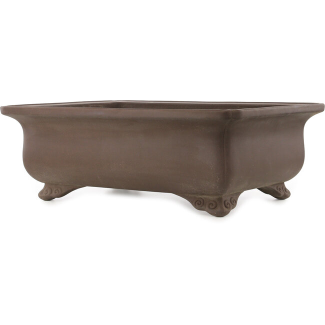 Vaso bonsai rettangolare non smaltato di Keizan - 625 x 470 x 220 mm