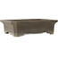 Rectangular unglazed bonsai pot by Yamaaki - 605 x 465 x 170 mm