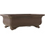 Maceta rectangular sin esmaltar para bonsái de Keizan - 625 x 470 x 220 mm