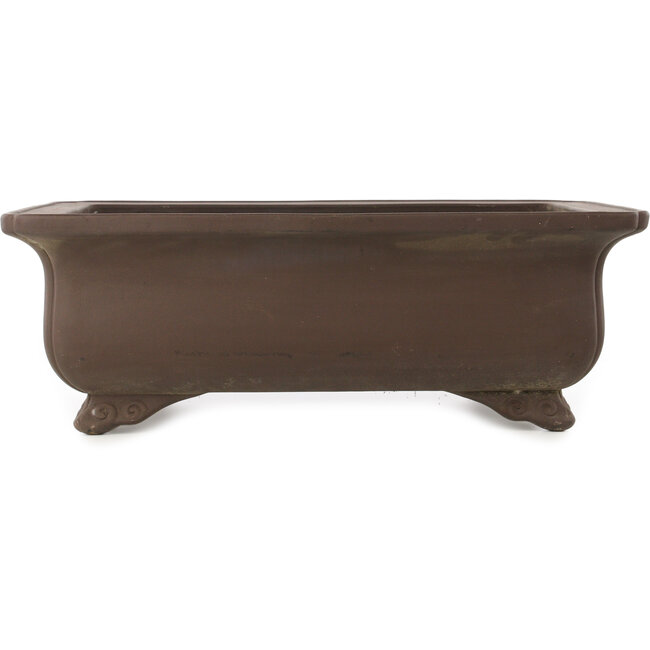 Maceta rectangular sin esmaltar para bonsái de Keizan - 625 x 470 x 220 mm
