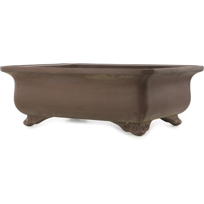 Pot à bonsaï rectangulaire non émaillé de Keizan - 625 x 470 x 220 mm