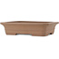 Maceta rectangular sin esmaltar para bonsái de Keizan - 315 x 260 x 73 mm