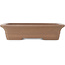 Maceta rectangular sin esmaltar para bonsái de Keizan - 315 x 260 x 73 mm