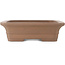 Maceta rectangular sin esmaltar para bonsái de Keizan - 315 x 260 x 73 mm