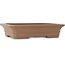 Maceta rectangular sin esmaltar para bonsái de Keizan - 315 x 260 x 73 mm
