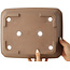 Maceta rectangular sin esmaltar para bonsái de Keizan - 315 x 260 x 73 mm