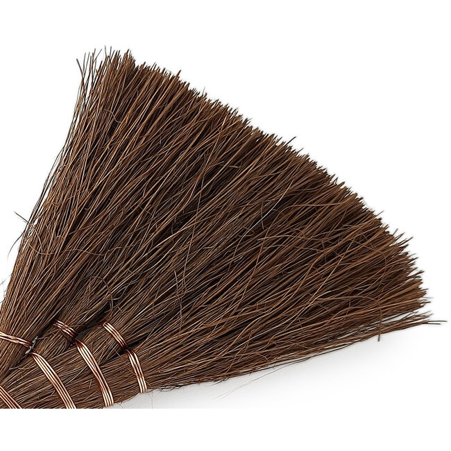 Grande spazzola manuale in fibra di cocco per la delicata manutenzione dei bonsai e la pulizia di superfici e utensili