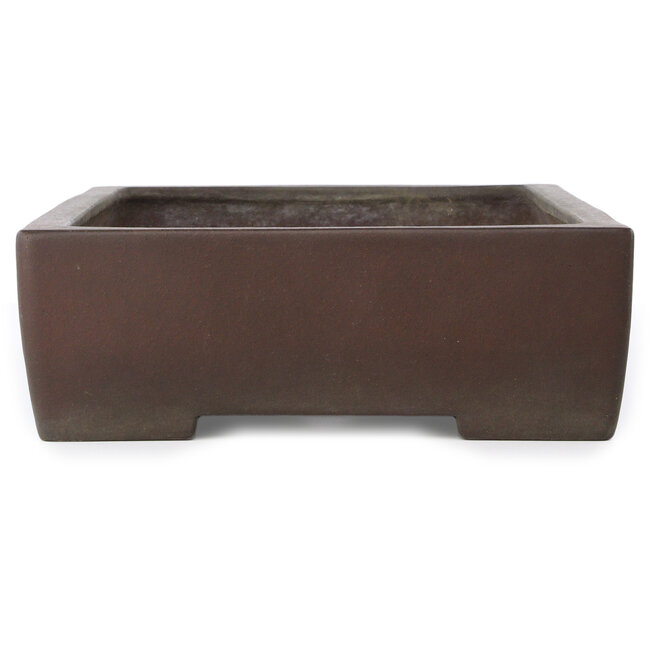 Pot à bonsaï rectangulaire non émaillé de Yamaaki - 455 x 315 x 105 mm