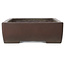 Rectangular unglazed bonsai pot by Yamaaki - 455 x 315 x 105 mm