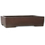 Rectangular unglazed bonsai pot by Yamaaki - 455 x 315 x 105 mm
