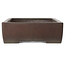 Rectangular unglazed bonsai pot by Yamaaki - 455 x 315 x 105 mm