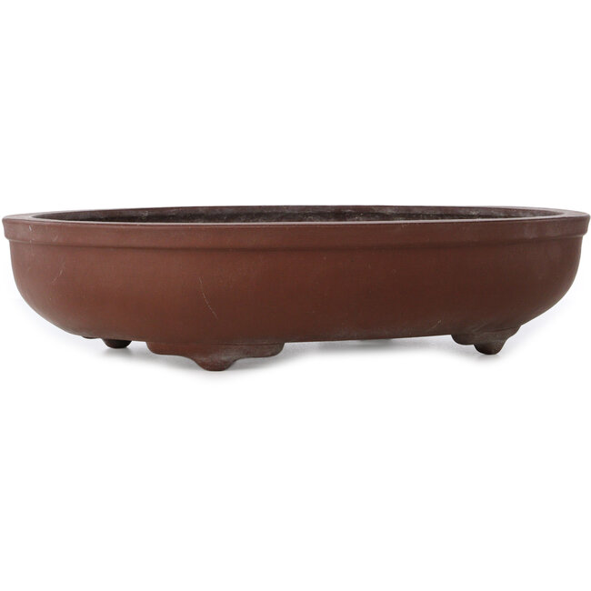 Vaso bonsai ovale non smaltato di Yamaaki - 470 x 357 x 105 mm