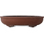 Oval unglazed bonsai pot by Yamaaki - 470 x 357 x 105 mm