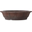 Lotus unglazed bonsai pot by Yamaaki - 385 x 385 x 95 mm